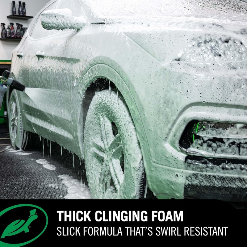 TurtleWax 54320 Hybrid Solutions Slick-N-Slide Pure Wash, pH Neutral, Extreme Foaming Car Wash Soap, Hand Wash or Foam Cannon Application, Clay Bar Lubricant, Spot Free Clean, 64 oz. (Pack of 1) - Image 3